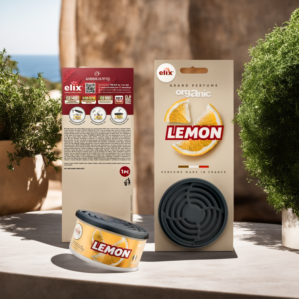 Sáp Thơm để Taplo Ô tô Elix - Hương Lemon (Chanh)