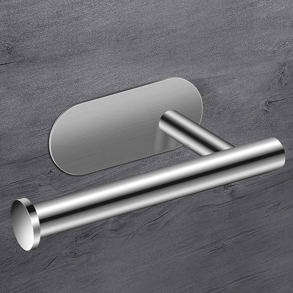 Móc treo cuộn giấy vệ sinh dán tường không cần khoan, Inox Sus 304, phụ kiện nhà tắm MIHOCO 814