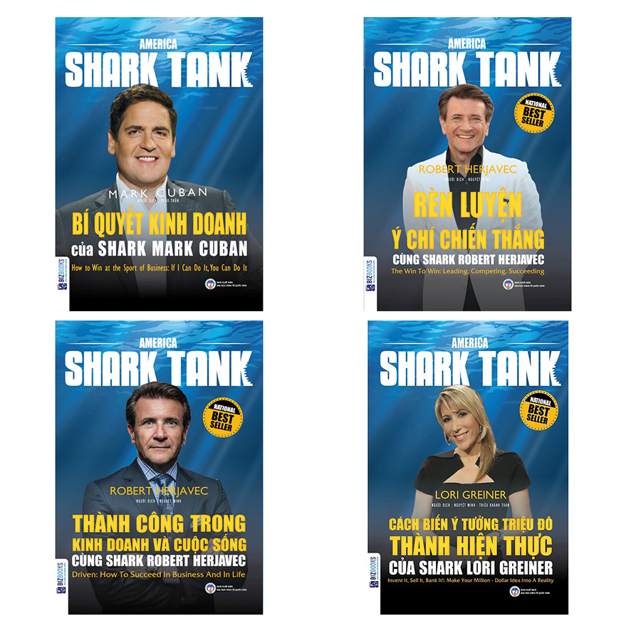 Combo 4 cuốn shark tank