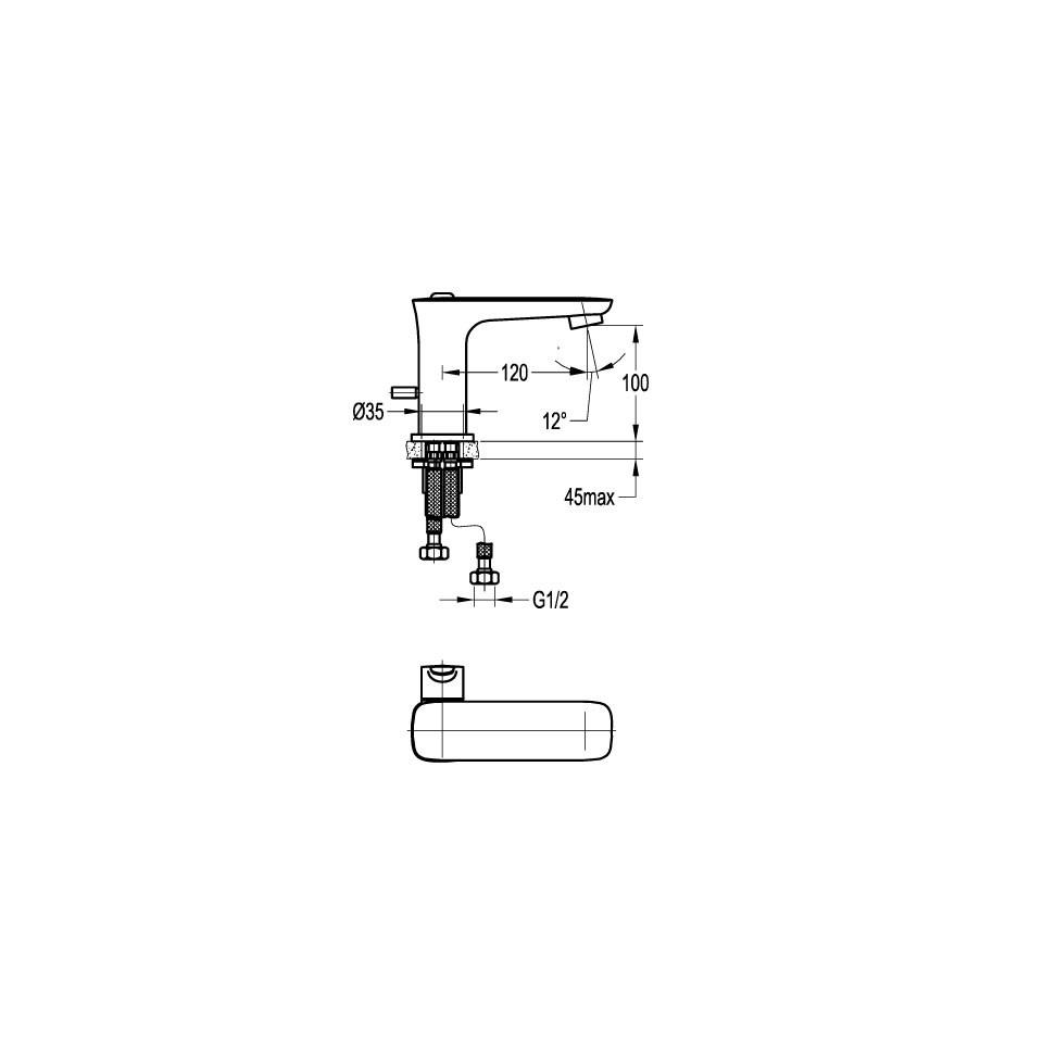 Vòi lavabo nóng lạnh  FH 9883-D79