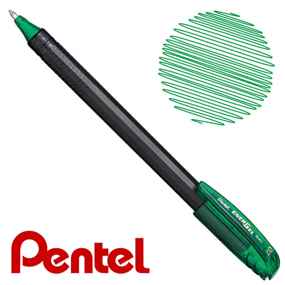 Bút gel Pentel Energel BL417 - 0.7mm - Màu xanh lá (Green)