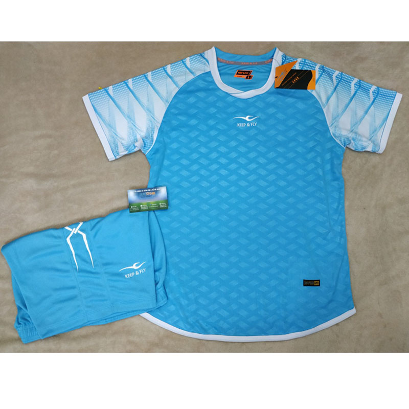 Bộ Quần Áo Thể Thao Keep &amp; Fly Cao Cấp - Mẫu Áo Leiter Xanh Ya