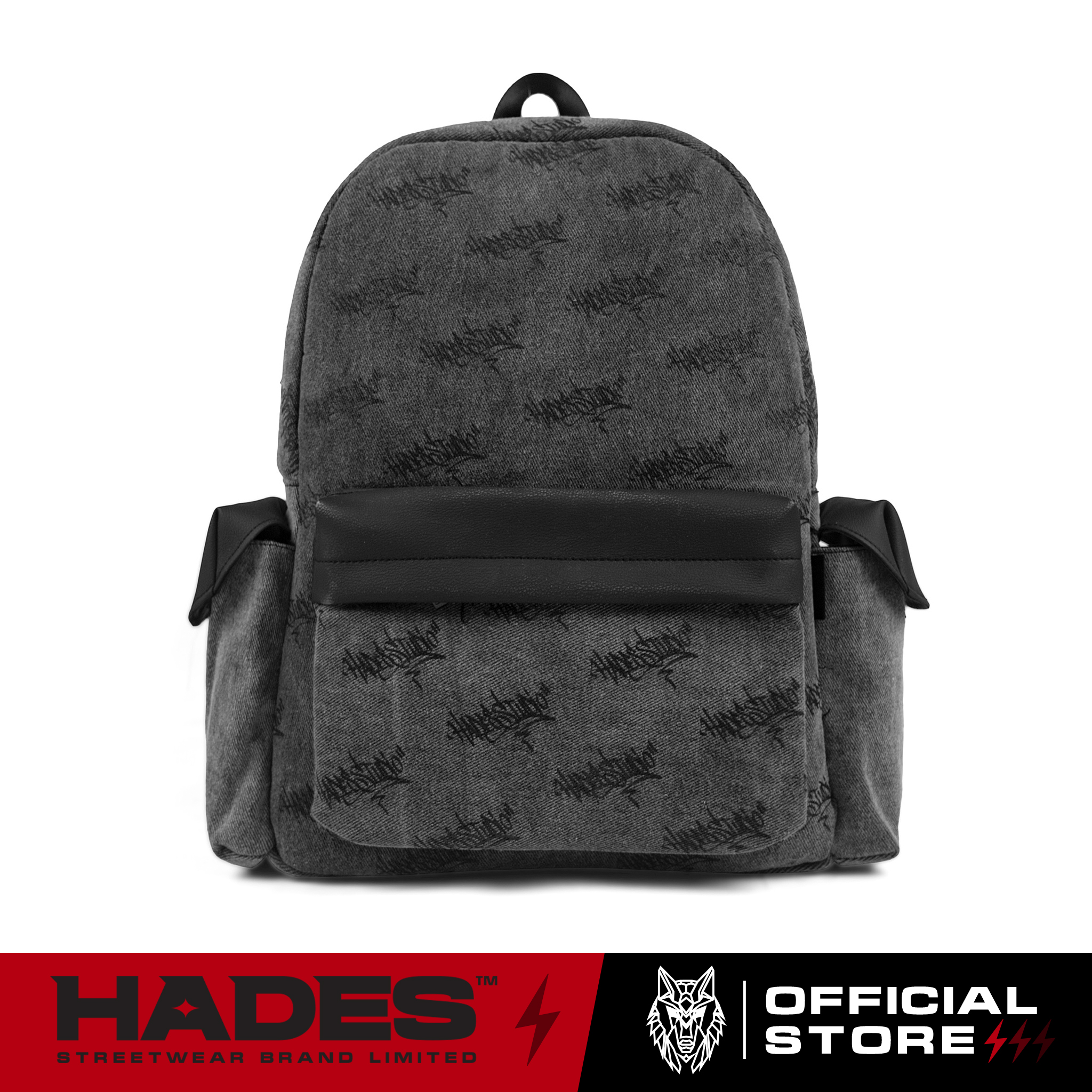 Ba lô Unisex ORGANIC WASHED GREY BACKPACK - HADES Brand Chính Hãng