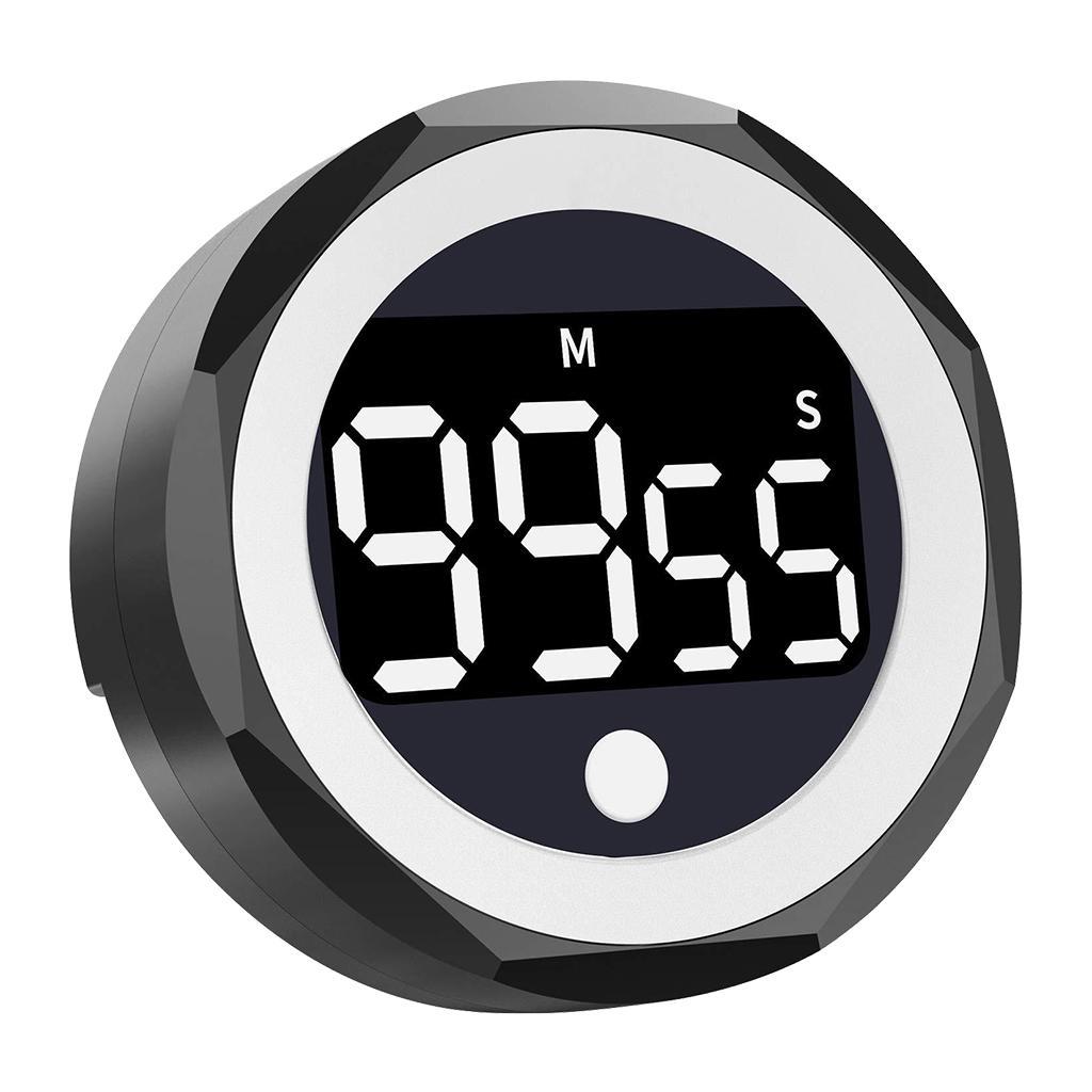 Digitial Timer Manual Knob Alarm Clock Stopwatch Kitchen Meeting Cooking