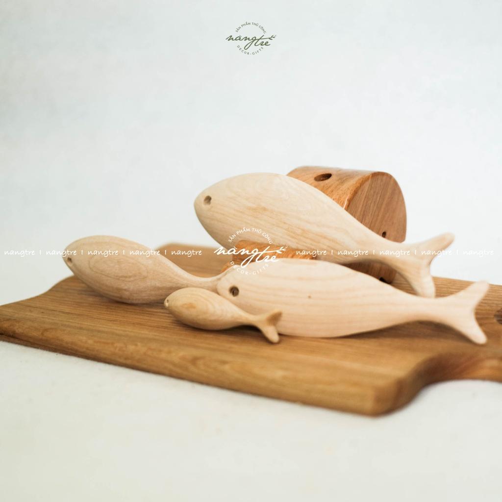 Cá gỗ trang trí - cá gỗ handmade