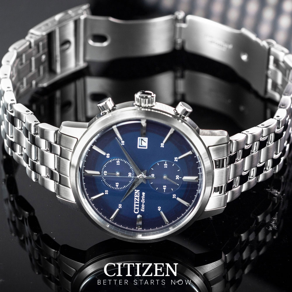 Đồng Hồ Nam Citizen Dây Thép Không Gỉ CA7060-88L - Mặt Xanh