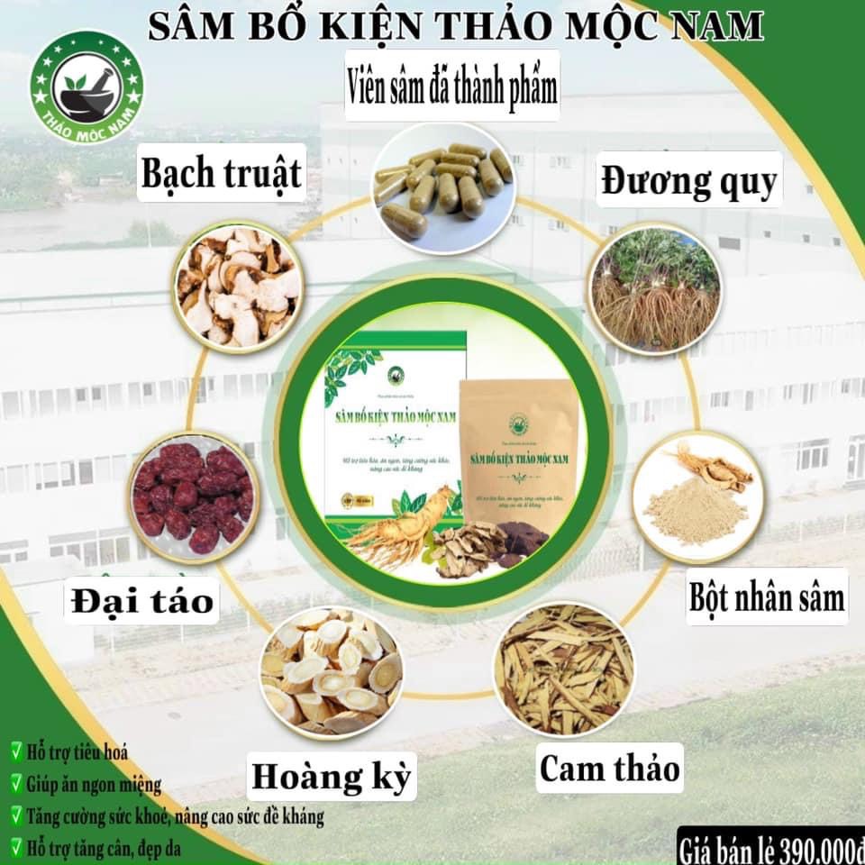 [HÀNG CHÍNH HÃNG] Combo 3 hộp Lên cân Sâm bổ kiện Thảo mộc nam Organic