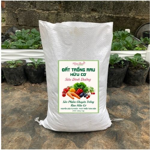 Đất Pha Sẵn Cao Cấp PRO MIX Trồng Rau Sạch Cây Cảnh Cây Ăn Trái, Đất Hữu Cơ Cao Cấp Siêu Dinh Dưỡng - Rau Xanh Tốt, Đậm Vị - Tiết Kiệm Phân Bón, Tái Sử Dụng Trồng Rau Nhiều Lần bao 20dm3 ~9-10kg