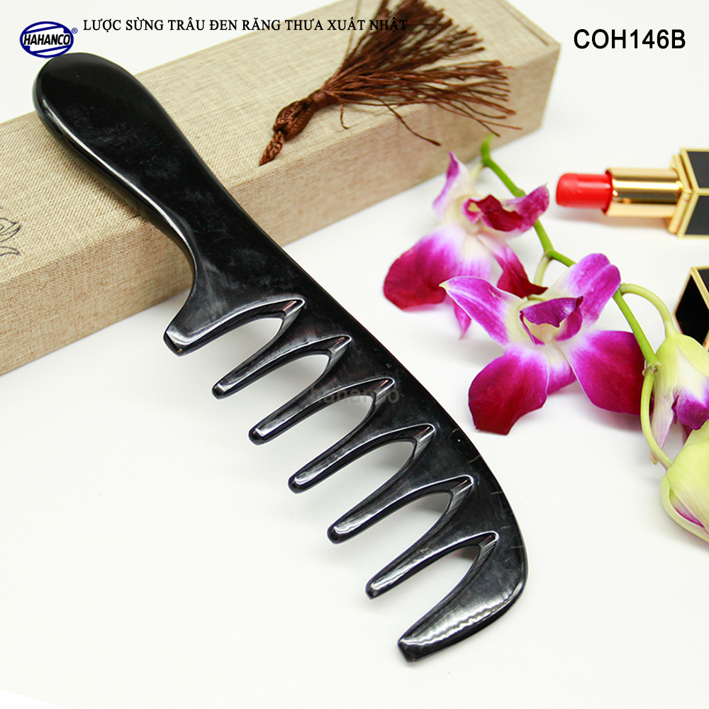 Lược Sừng massage đầu giúp lưu thông máu COH146 - Lược răng thưa - Chăm sóc sức khỏe