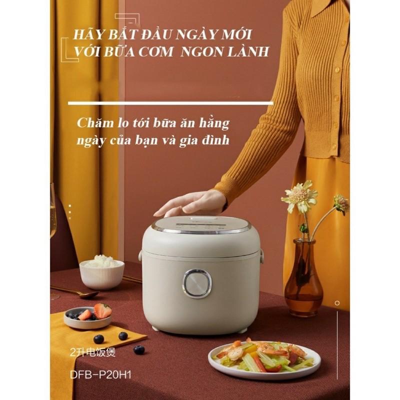 NỒI CƠM ĐIỆN ĐA NĂNG BEAR DFB-P20H1 DUNG TÍCH 2L