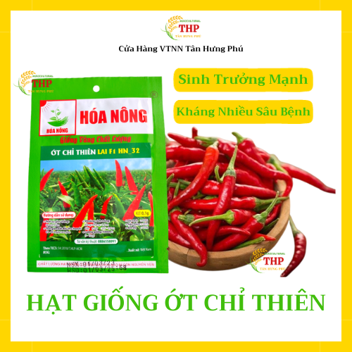 Hạt giống Ớt Chỉ Thiên Lai F1 HN-32 | Hạt Giống | gói 0.1gr