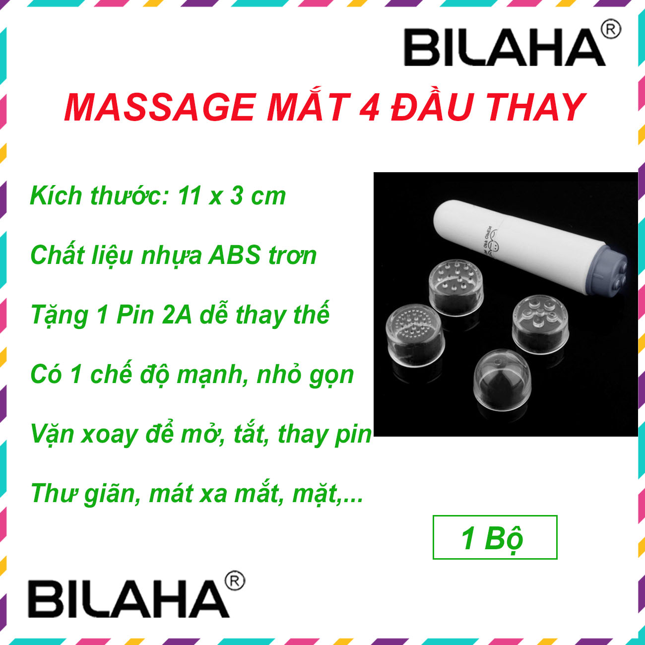 Bút Massage Mắt Hình Chiếc Bút Chống Thâm Quầng Giảm Bọng Mắt (Tùy Chọn Mẫu) (Hàng Chính Hãng)