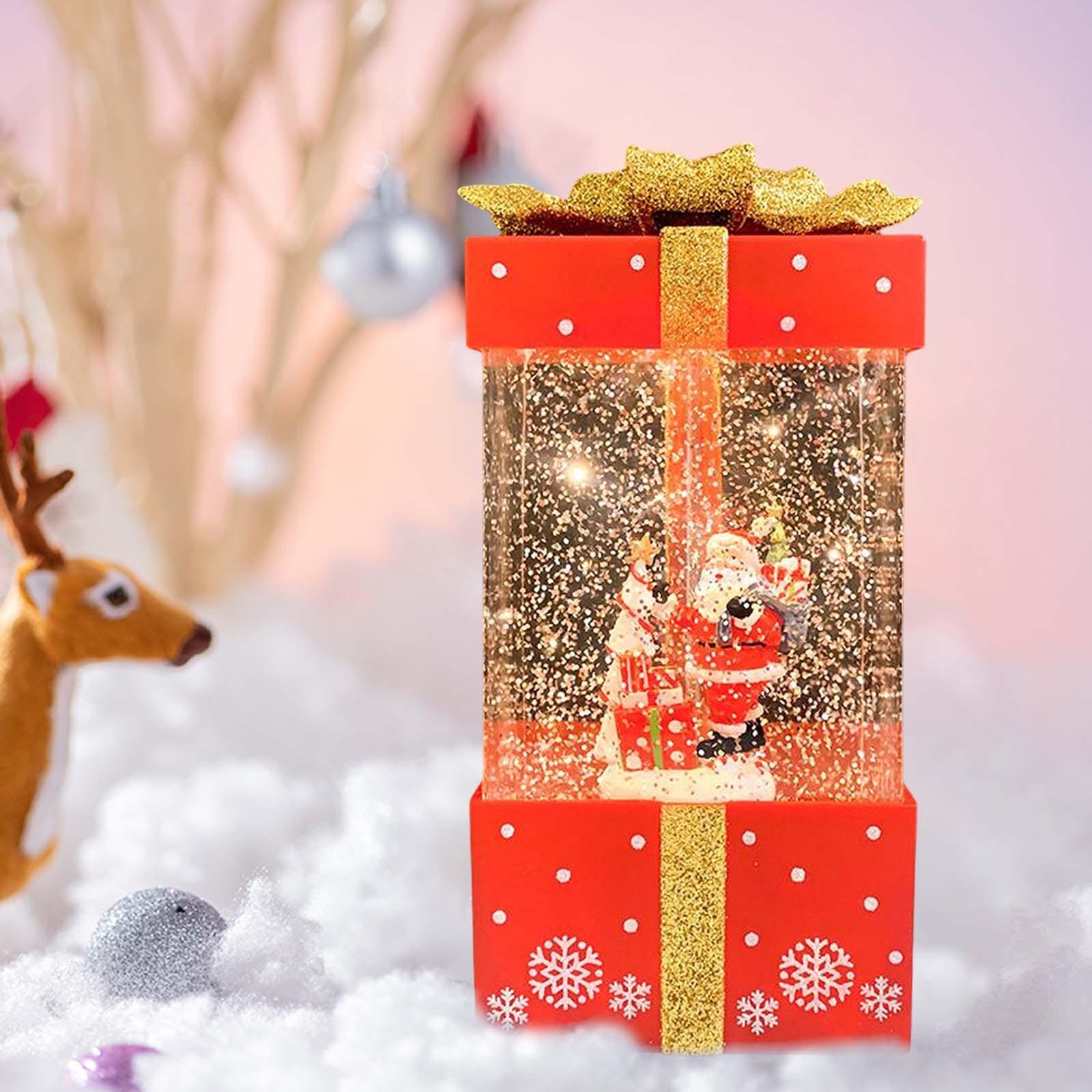 Christmas Music Box Lantern Christmas Scene for Home Decor Birthday Gift