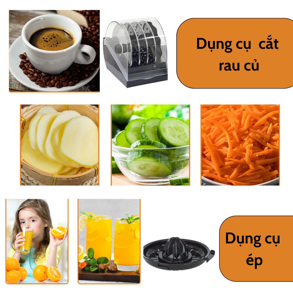Máy xay đa năng SOKANY 7IN1 với công suất 1000W XAY- ÉP- CẮT- THÁI, tháo lắp dễ dàng - HÀNG CHÍNH HÃNG - DELIYA