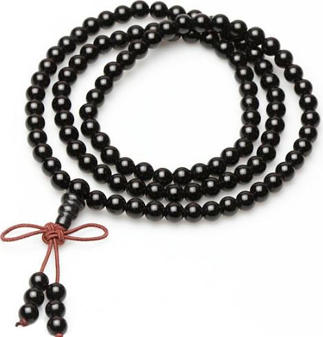 Vòng tay nam nữ gỗ mun phong cách phật giáo 108 hạt 8 ly VG02.108