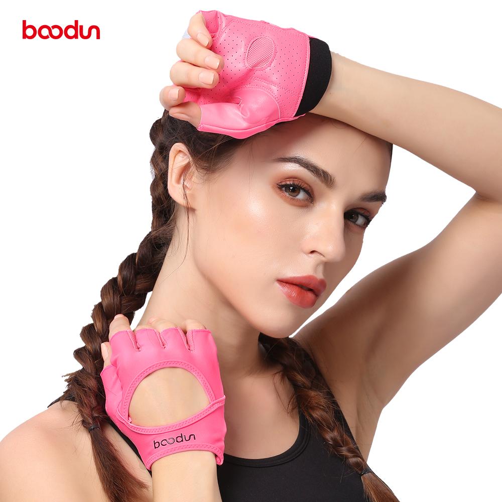 Boodun Hot 7150282 Phụ nữ Găng tay tập thể dục PU Yoga Color: Pink Size: M