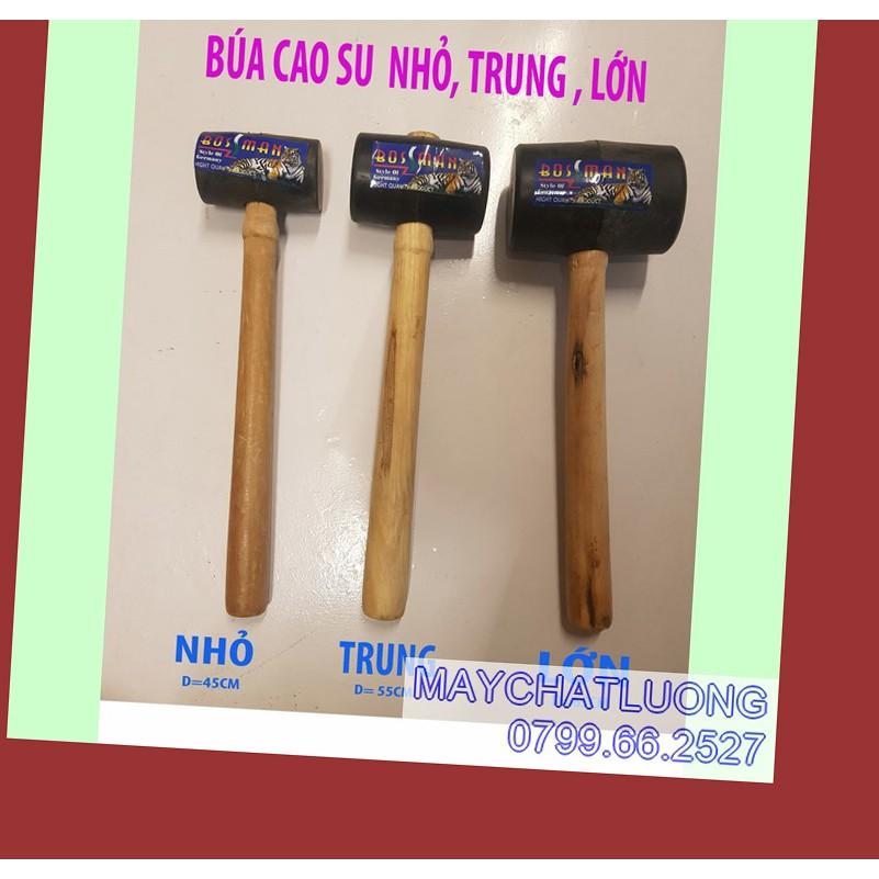 Búa cao su cán gỗ