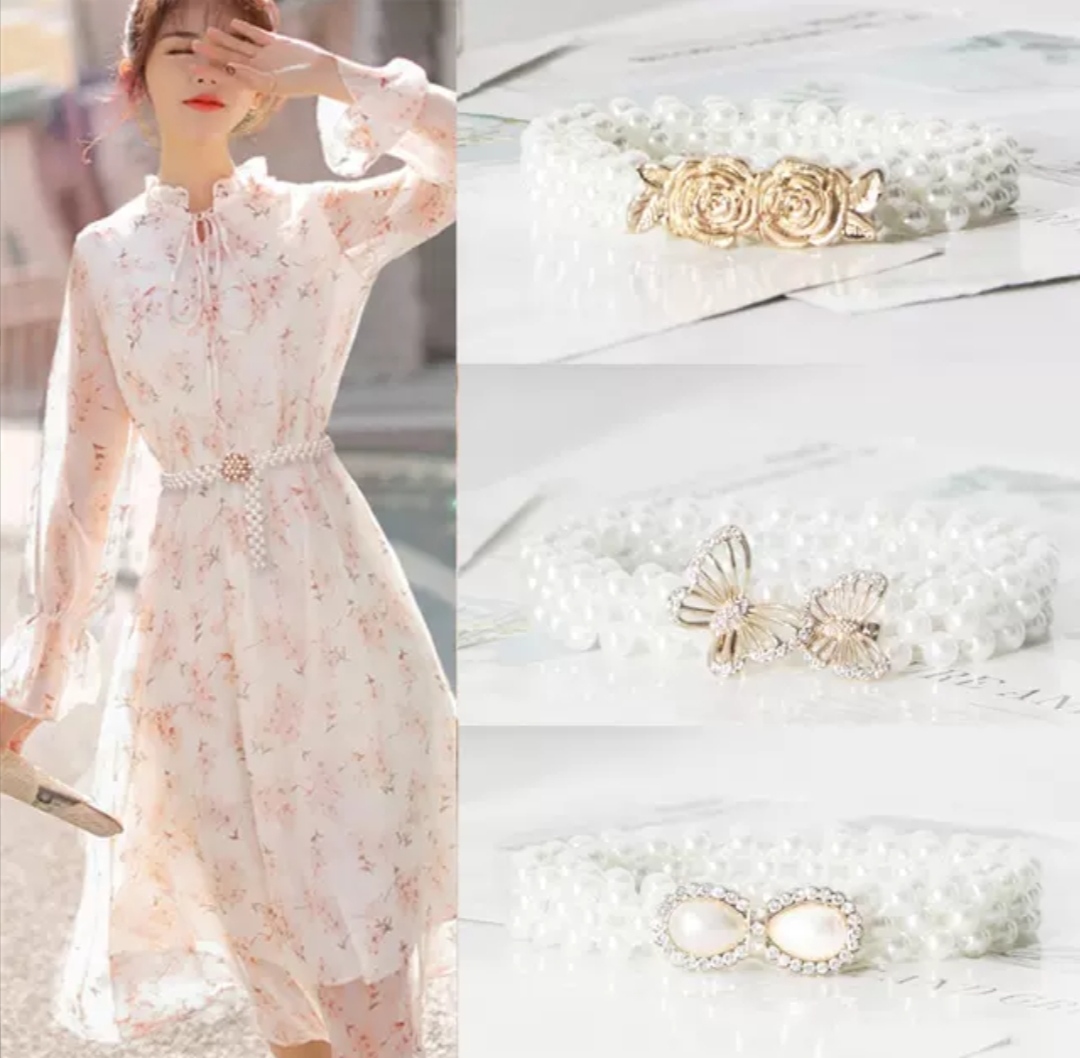 Thắt Lưng Nữ Dây Nịt Nữ bản nhỏ Rhinestones thời trang Hàn Quốc Dona21061803