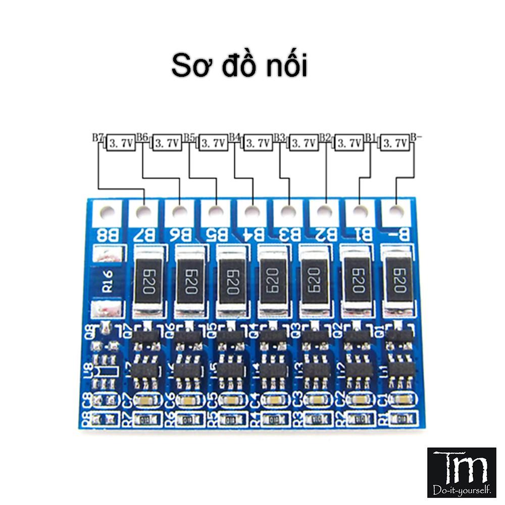 Mạch Cân Bằng Pin Lithium 18650 3.7V 3S Đến 8S