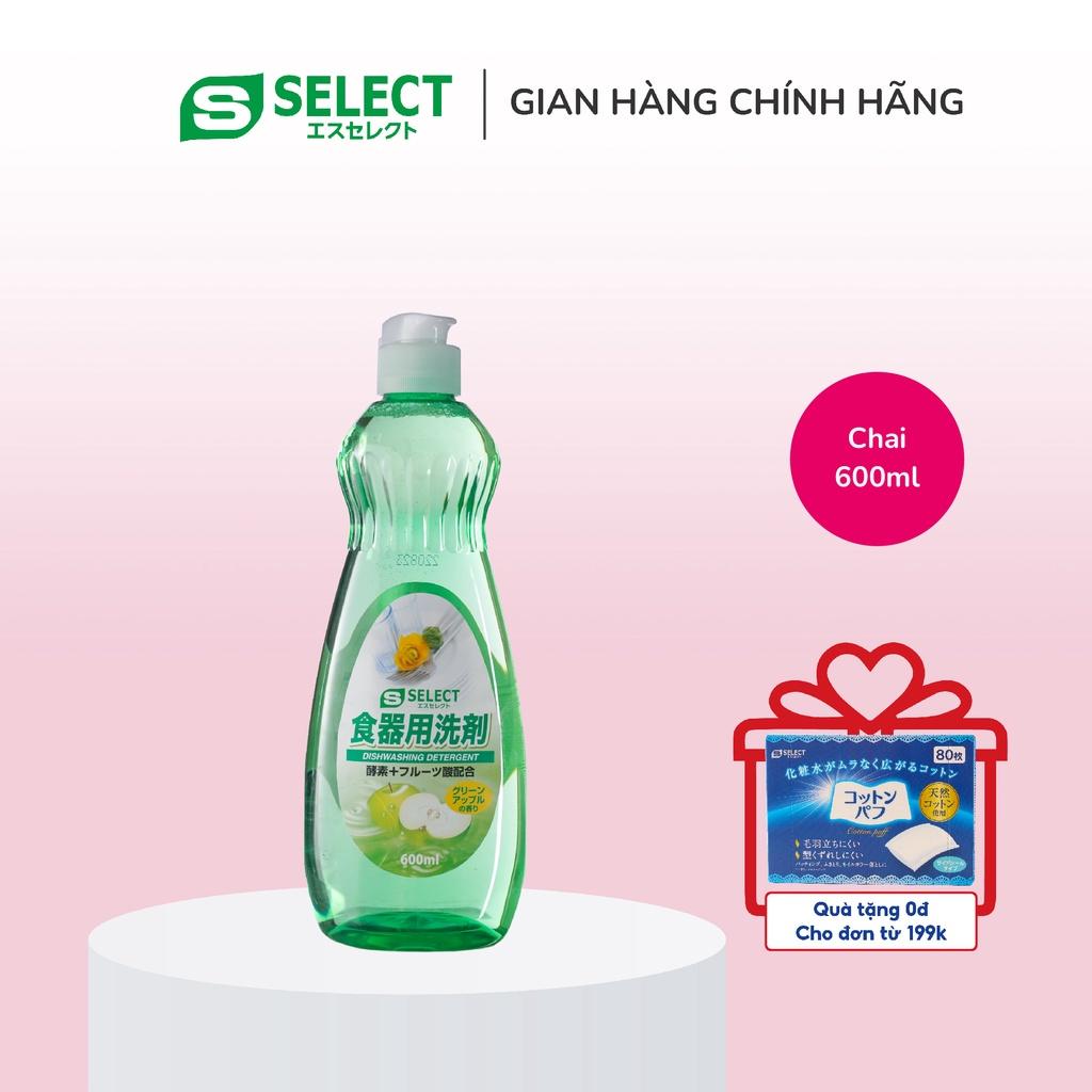 Nước Rửa Chén, Bát S Select Nhật Bản Hương Táo 600ml