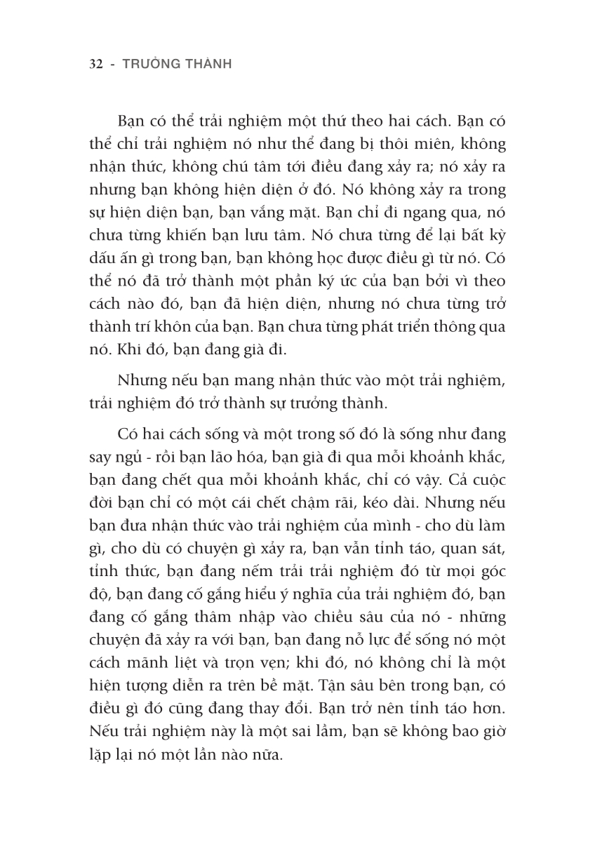 Osho - Trưởng Thành - Chạm Tới Bầu Trời Nội Tâm Của Bạn_FN