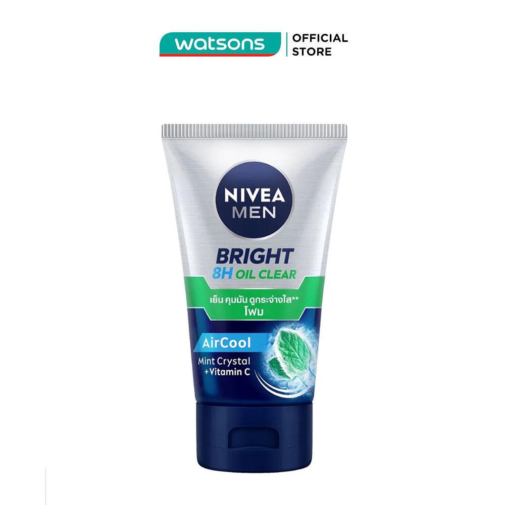 Hình ảnh Sữa Rửa Mặt Nivea Men Sạch Nhờn Mát Lạnh Bọt Mịn Bright 8H Oil Clear 100g