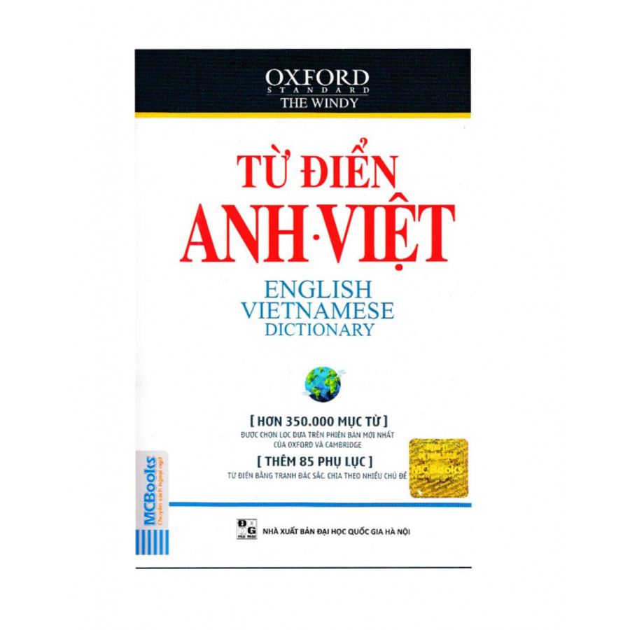 Từ Điển  Oxford Anh Việt Tái Bản ( Hơn 350.000 Mục Từ Và 85 Phụ Lục ) ( Tặng Kèm Bút Chì Dễ Thương )