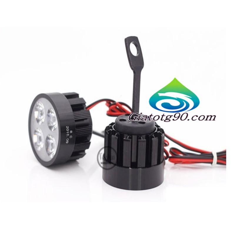 ️️ Đèn Led trợ sáng xe máy gắn chân gương Loại 6 Led 6401 Tặng 1 đèn led gắn van xe M 309.