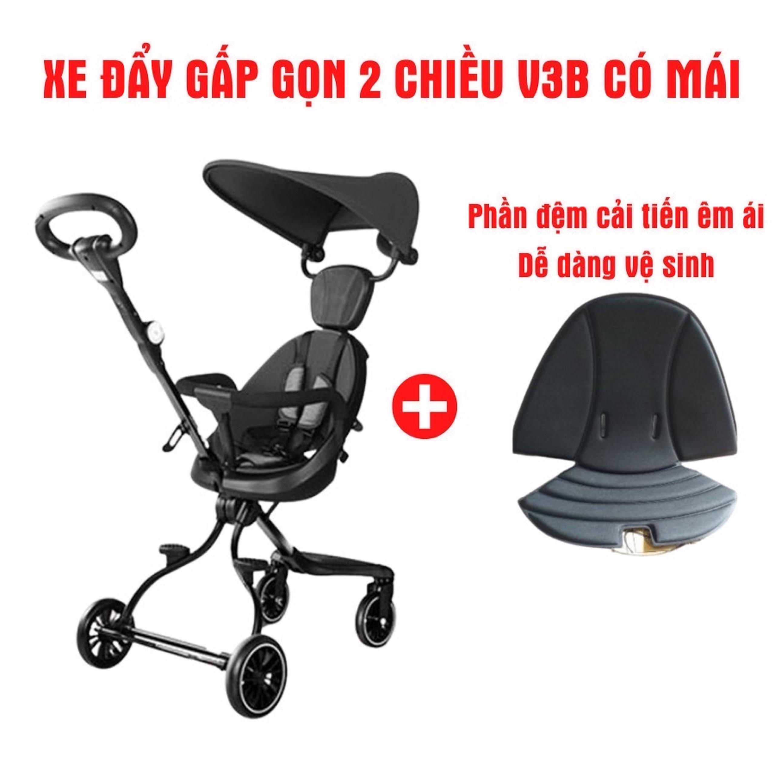 Xe Đẩy Em Bé V3 Gấp Gọn Thông Minh