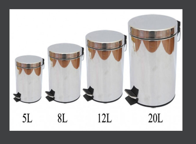 Thùng Rác Inox Đạp Chân 20 Lít