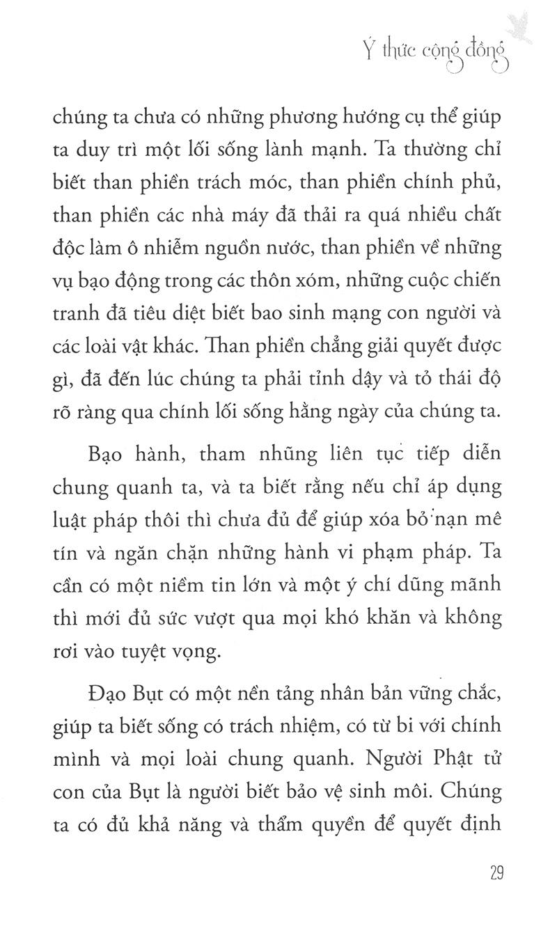 Sách Hướng Đi Của Đạo Bụt Cho Hòa Bình Và Sinh Môi (Tái Bản 2020)