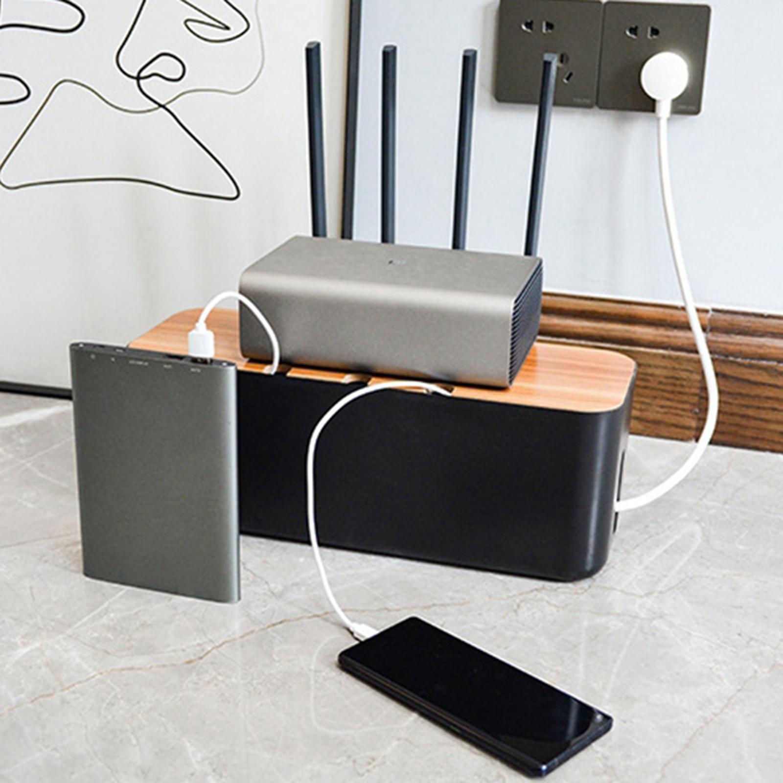 Shelf Storage Box Cable Management Organizer Cable Bracket for Office