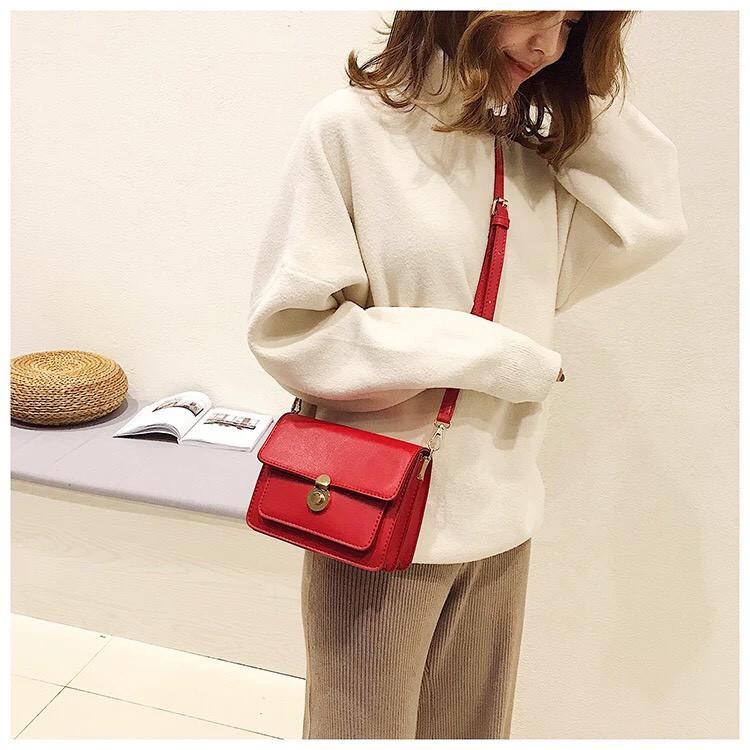 TÚI ĐEO CHÉO XÁCH TAY ULZZANG THỜI TRANG NỮ T62 CAO CẤP KHÓA TRÒN