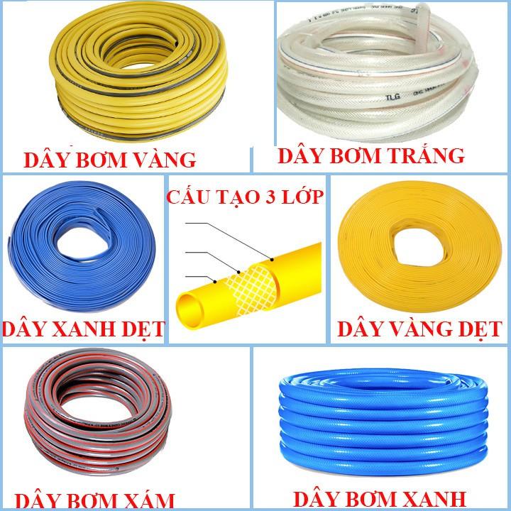 Bộ dây và vòi xịt tăng áp rửa xe tưới cây 7-10M(cút đồng nối nhựa đen) 206817