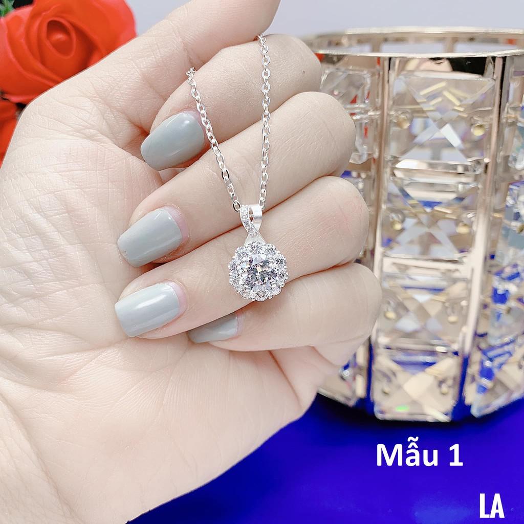 Dây chuyền nữ bạc ta mặt đá MS13d