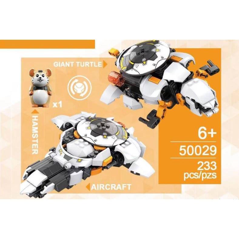 (227 pcs)Bộ Đồ chơi lắp ráp kiểu Lego Overwatch Robot Hamster Wrecking Ball model 50029