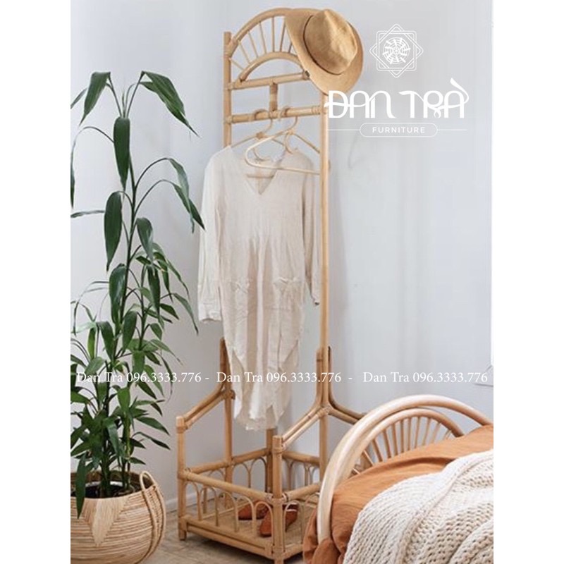 Kệ Mây Treo Đồ, Kệ Mây Decor Phòng Boho, Kệ Tủ Đựng Sách Decor ĐAN TRÀ