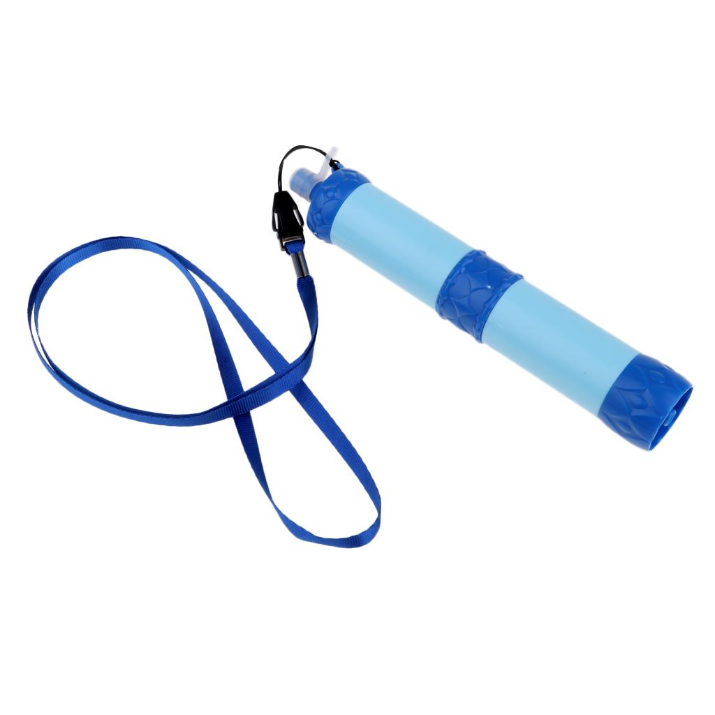2x Camping Hiking  Water Filter Purification Straw