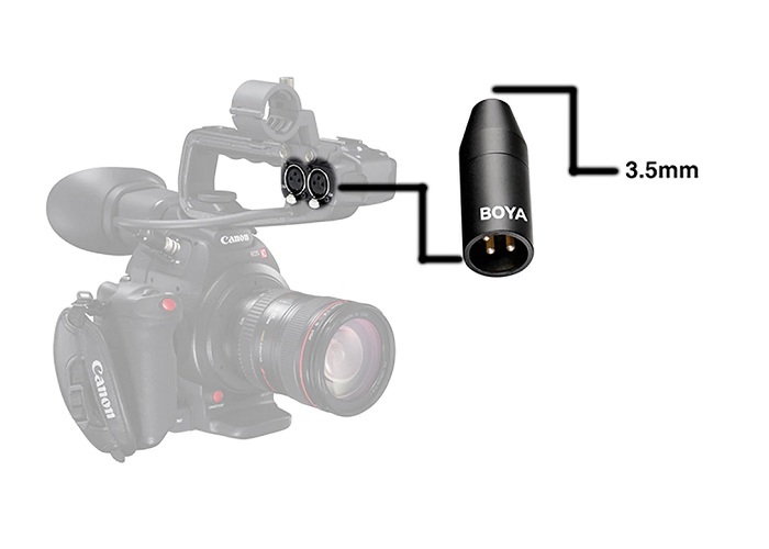 Adapter chuyển đổi 3.5mm sang XLR BOYA 35C-XLR PRO hàng chính hãng.