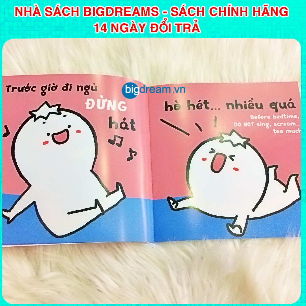 BẢN MỚI SONG NGỮ Miu Bé Nhỏ Đừng Thức Khuya Nhé! Phần 1 Ehon Kĩ Năng Sống Cho Bé 1-6 Tuổi Miu miu tự lập hiểu chuyện