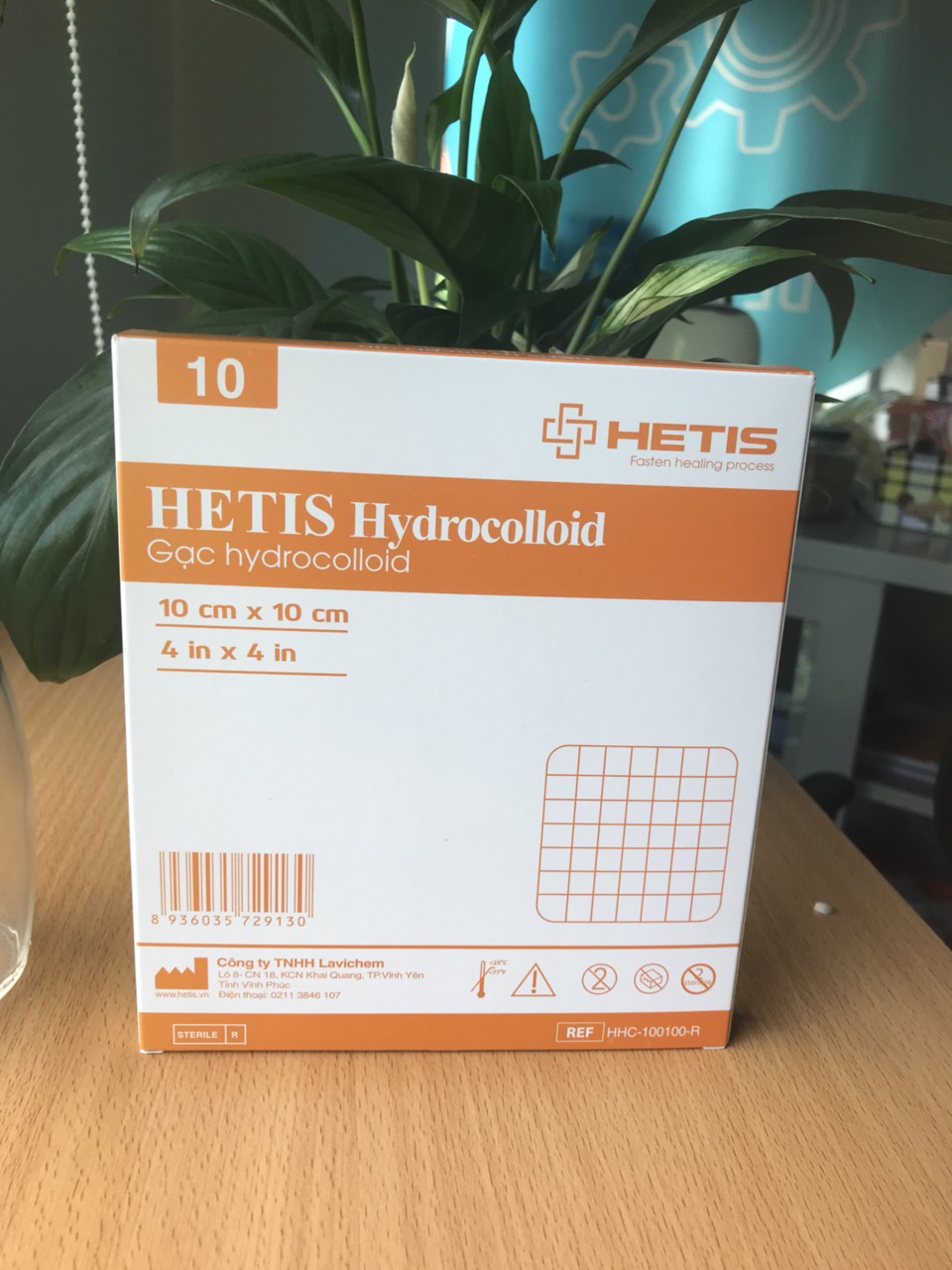 Hộp 10 miếng Gạc Hydrocolloid HETIS size 5x5cm liền thương nhanh không để lại sẹo - Gạc thẩm mỹ chống sẹo, miếng dán liền mụn