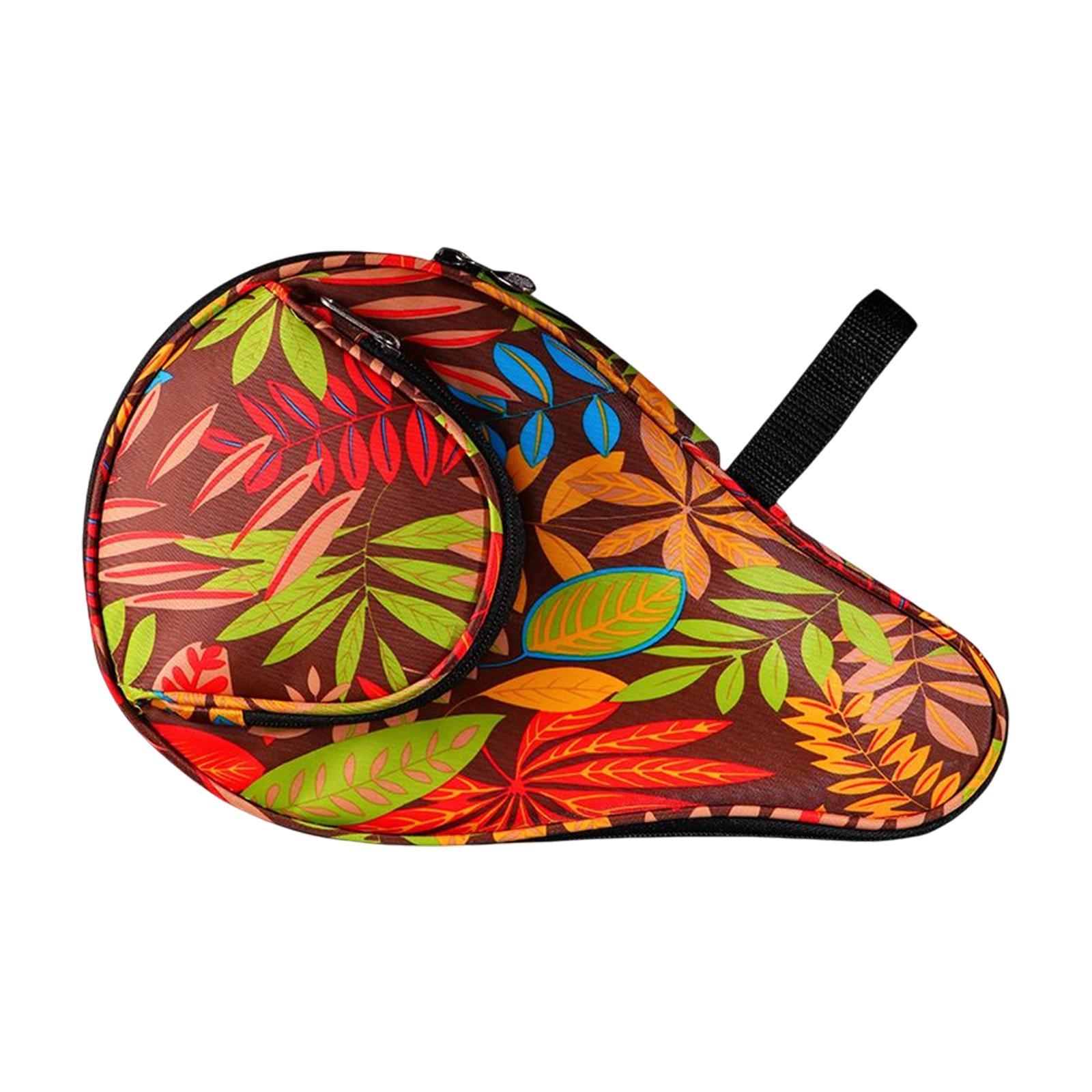 Table Tennis Racket Sleeve Oxford Cloth Wear Resistant Sturdy Zipper Drop Resistant Scratch Resistant Holder Paddle Case for Adult