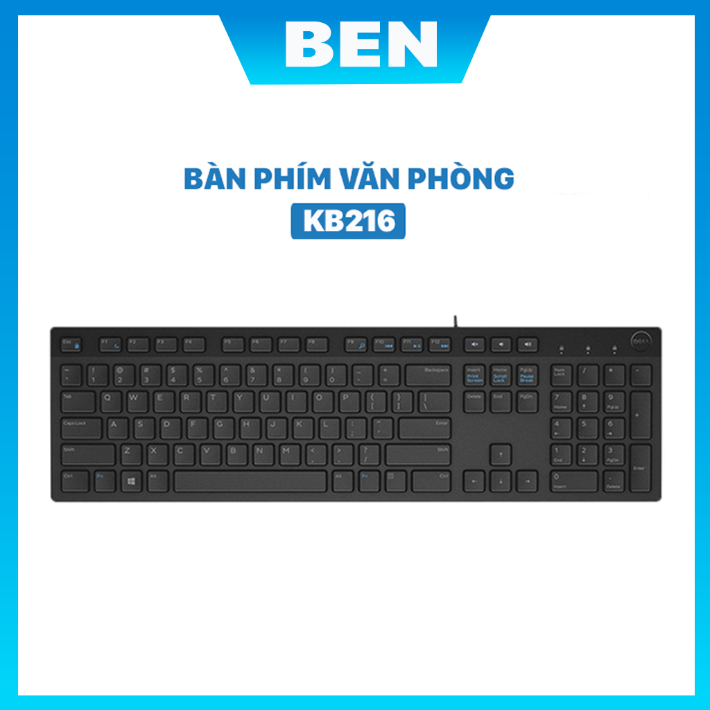 Bàn phím có dây Dell KB216 USB – Hàng Chính Hãng