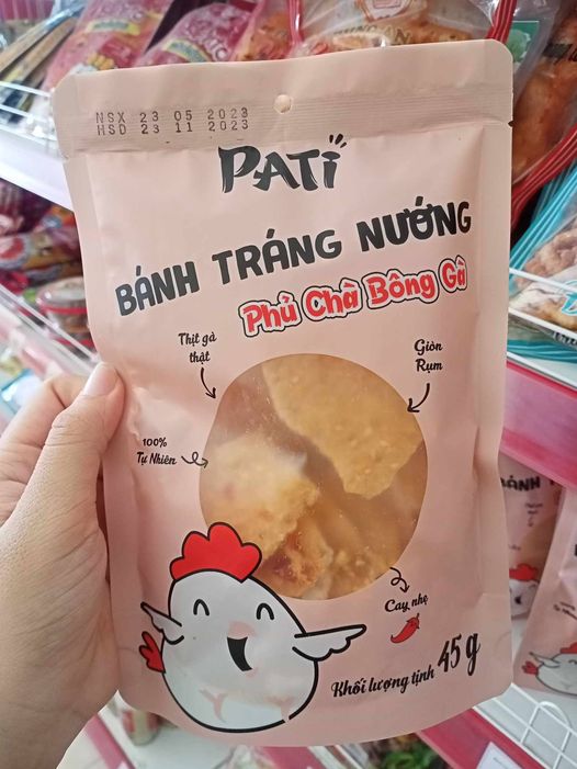 Bánh tráng nướng Pati chà bông gà 45g