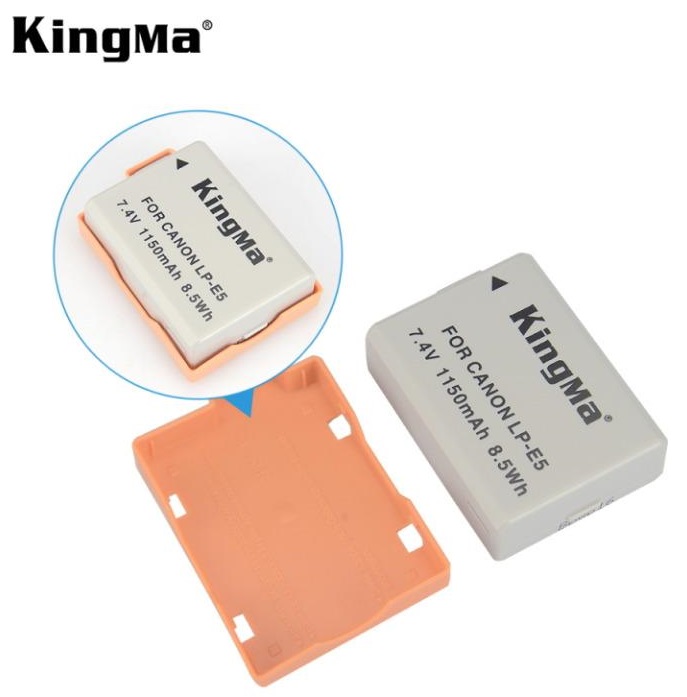 Combo 1 pin 1 sạc Kingma for Canon LP-E5 - Hàng chính hãng