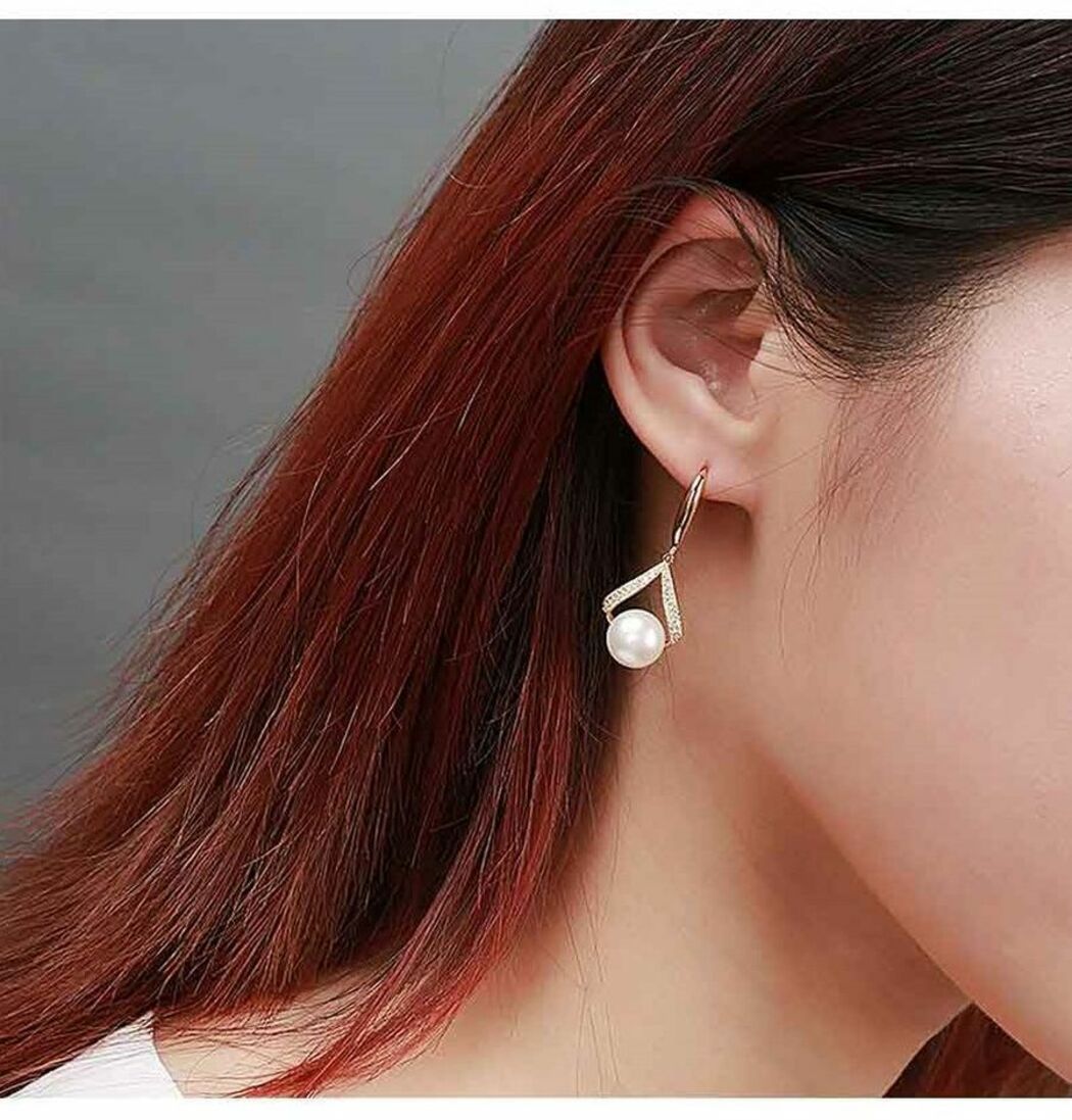 Bông Tai Ngọc Trai Nước Ngọt Thiên Nhiên Cao Cấp - Cánh Diều Kỷ Niệm - Trang Sức Cô Tấm - KITE PEARL - CTJ5010