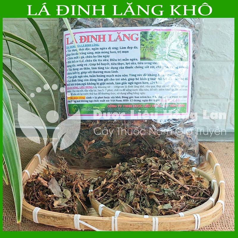 Lá Đinh Lăng khô loại 1 đóng gói 1 ký