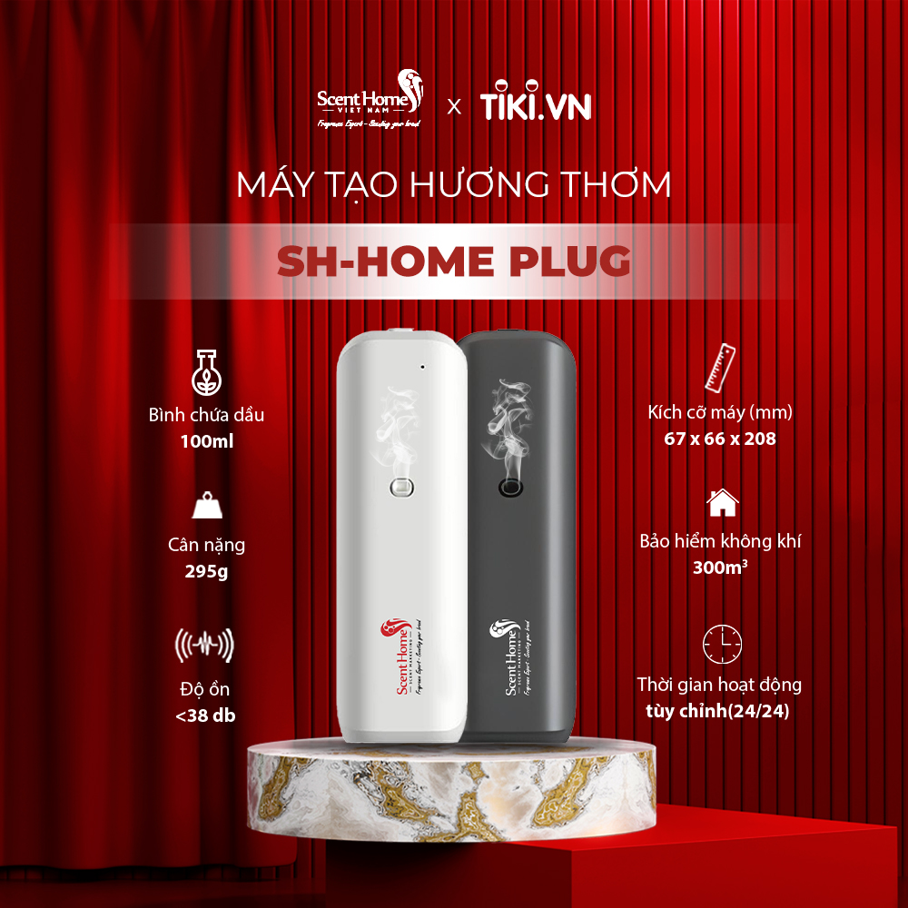 [Hàng chính hãng] Máy tạo hương thơm cao cấp Scent Homes (SH-HOME Plug) dành cho gia đình, văn phòng