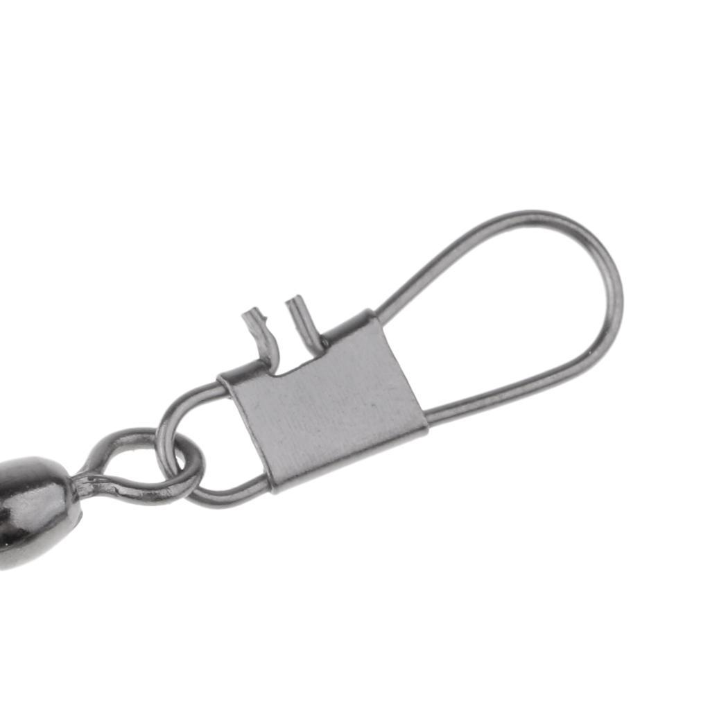 10pcs Fishing Rolling Barrel Swivel Interlock Snap Ball Bearing Connector Made of high quality Copper Alloy Durable to use