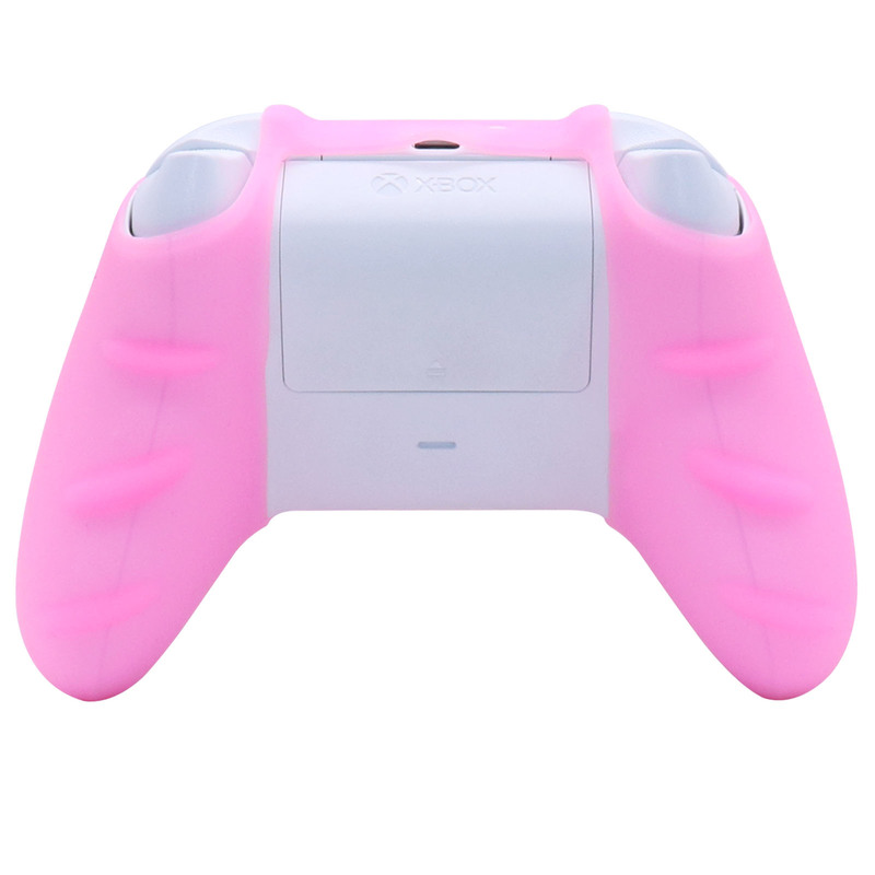 Pink Soft Silicone Gamepad Wear Chống bảo vệ Vỏ da CASE CASE MÁY TÍN